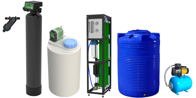 Typical water treatment system solutions